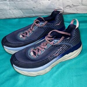 Hoka Bondi 6 Athletic Walking Shoes Womes Size 10 Purple ~ * No Insoles *